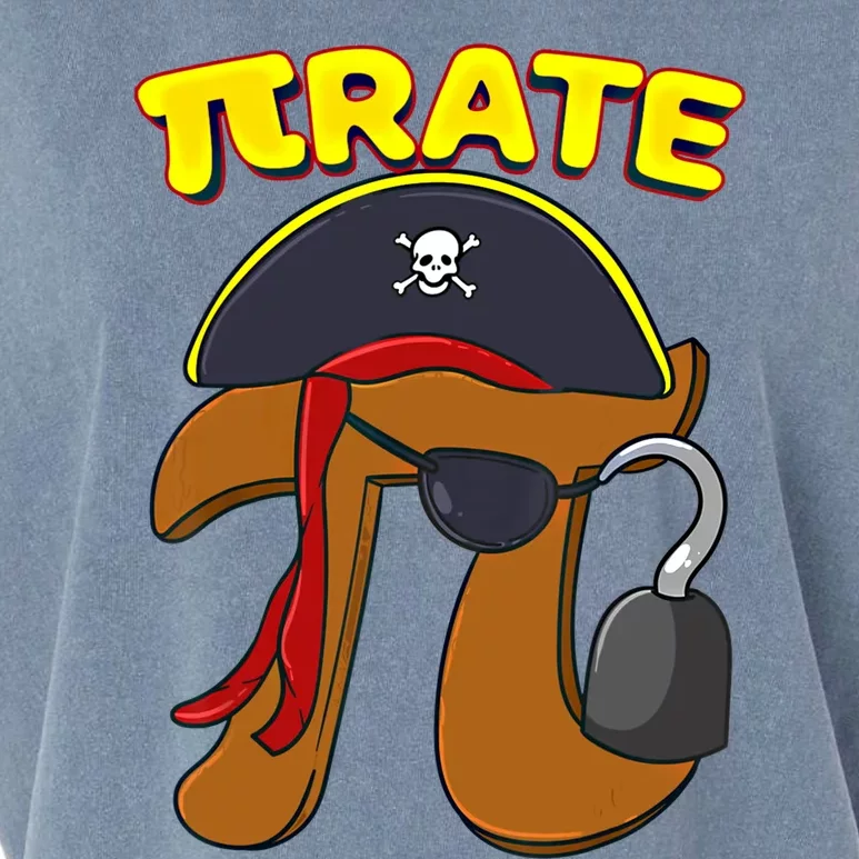 Pi Day Pirate Pi Symbol Graphic Art Math Lover Gift Garment-Dyed Women's Muscle Tee