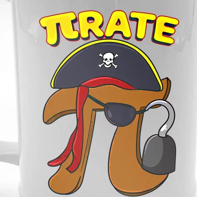 Pi Day Pirate Pi Symbol Graphic Art Math Lover Gift Front & Back Beer Stein