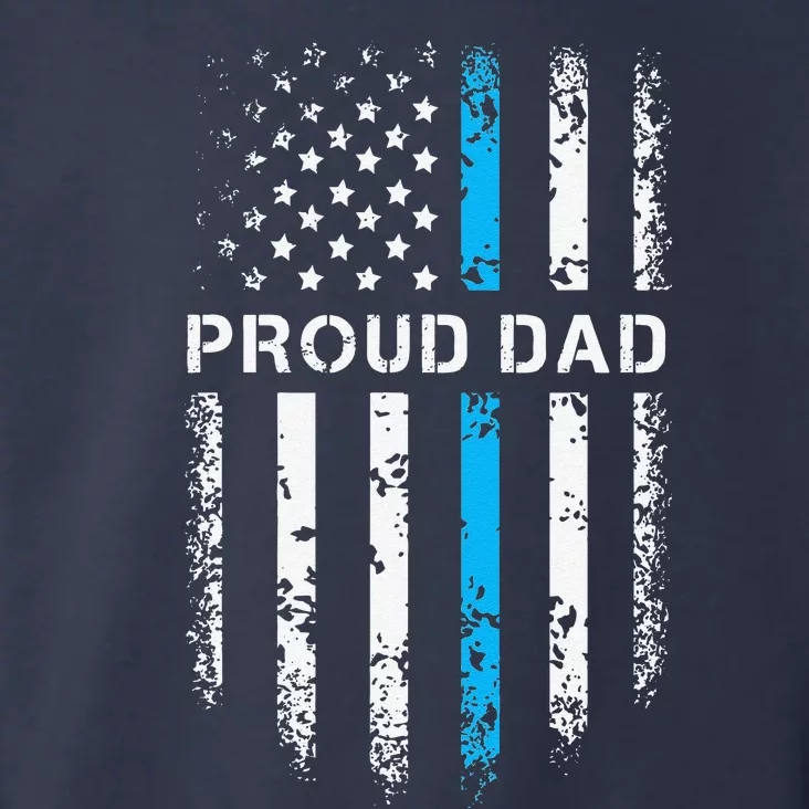 Proud Dad Patriotic Law Enforcement Supporter Police Officer Toddler Hoodie