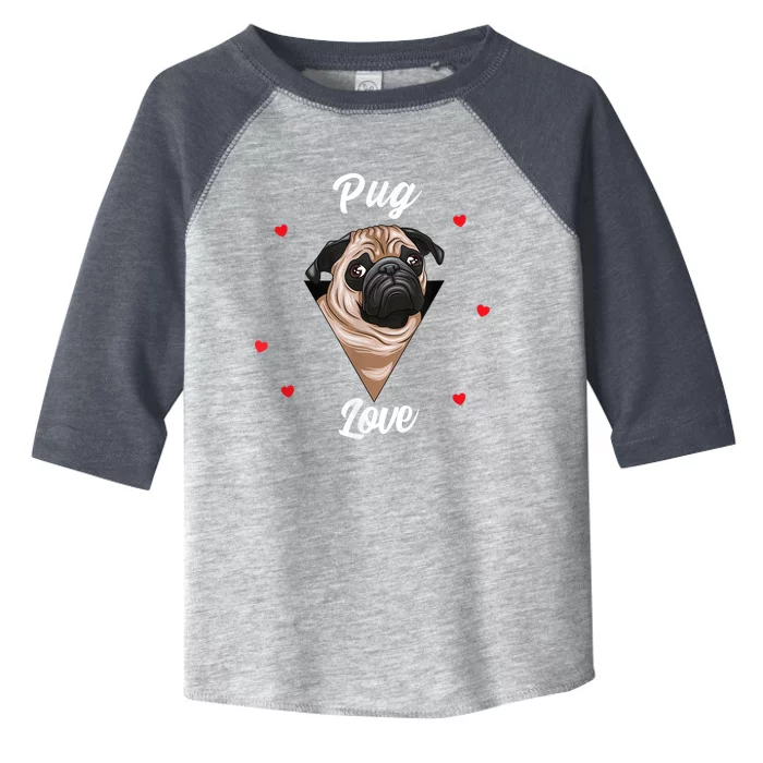 Pug Dog Pet Holder Dog Love Pug Love Toddler Fine Jersey T-Shirt