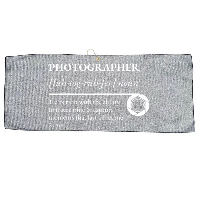 Photographer Definition Large Microfiber Waffle Golf Towel