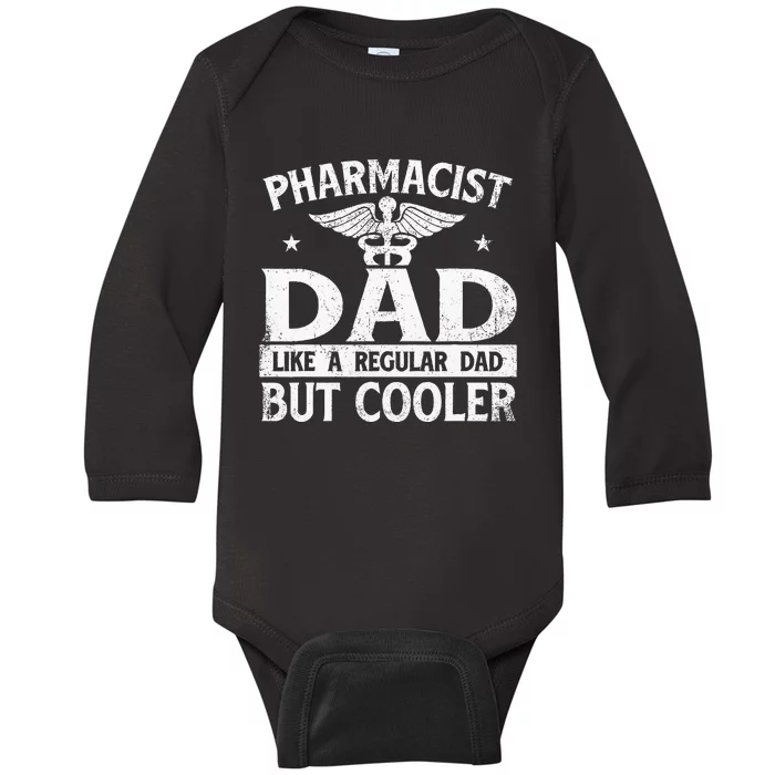 Pharmacist Dad Pharmacy Technician Medical Baby Long Sleeve Bodysuit