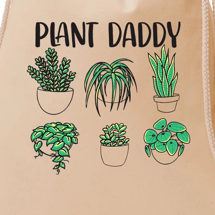 Plant Daddy Plant Lover Gardener Drawstring Bag