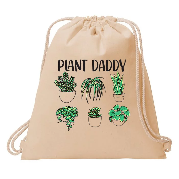 Plant Daddy Plant Lover Gardener Drawstring Bag