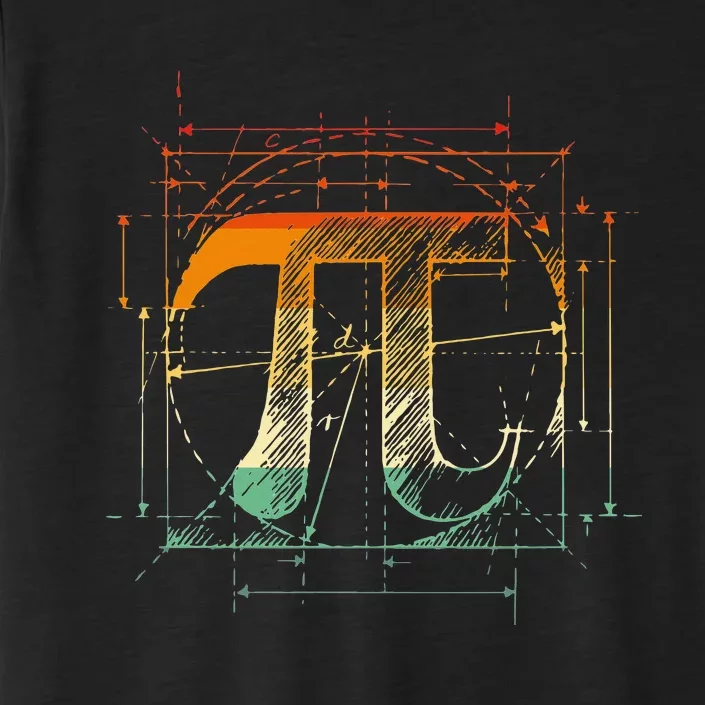 Pi Day Pi Symbol Funny Math Teacher ChromaSoft Performance T-Shirt