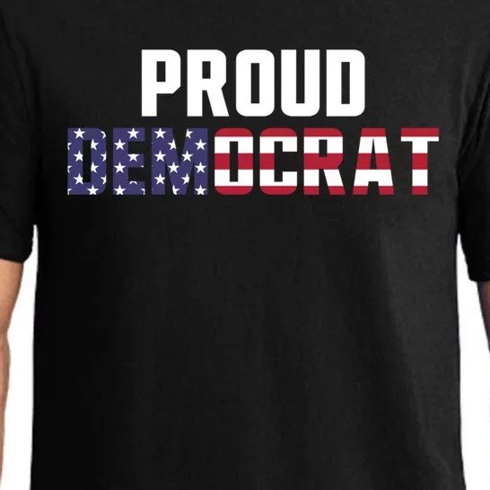 Proud Democrat Political Democratic Liberal American Flag Gift Pajama Set