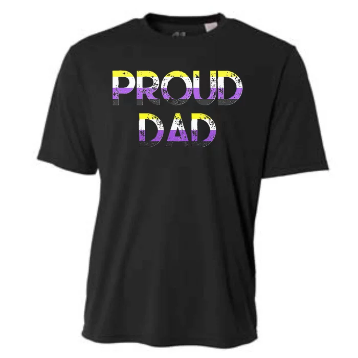 Proud Dad Pride Flag Lgbt Cooling Performance Crew T-Shirt