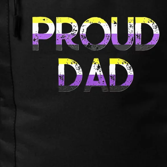 Proud Dad Pride Flag Lgbt Daily Commute Backpack