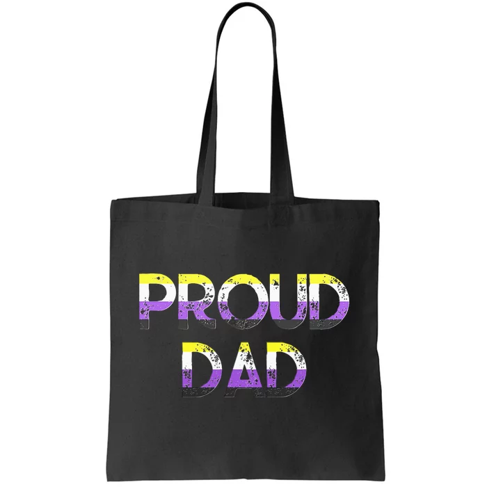 Proud Dad Pride Flag Lgbt Tote Bag