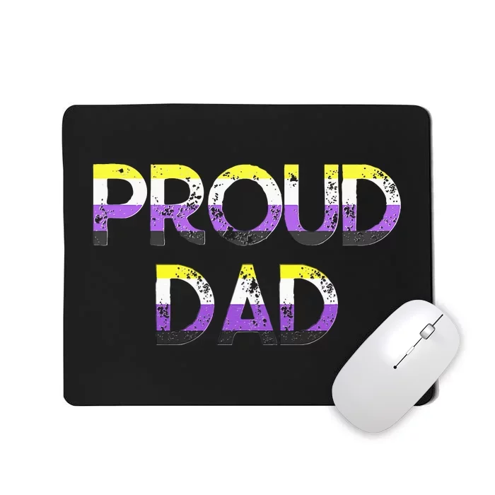 Proud Dad Pride Flag Lgbt Mousepad