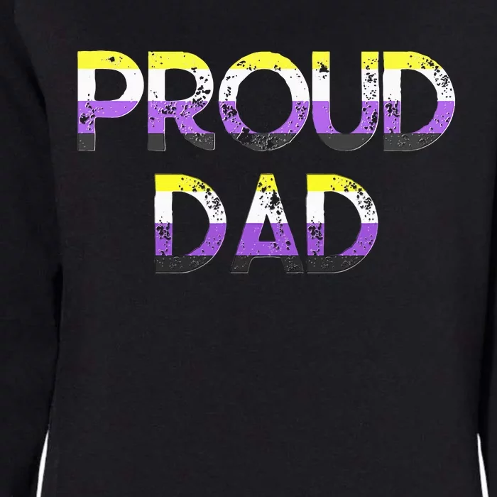 Proud Dad Pride Flag Lgbt Womens California Wash Sweatshirt