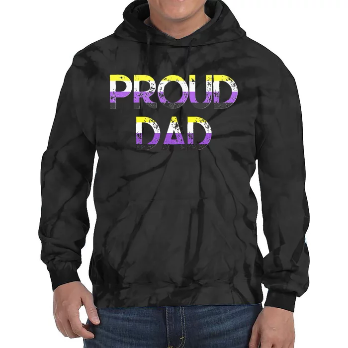 Proud Dad Pride Flag Lgbt Tie Dye Hoodie