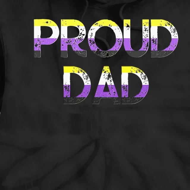 Proud Dad Pride Flag Lgbt Tie Dye Hoodie