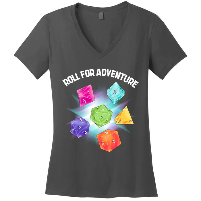 Polyhedral Dice Women's V-Neck T-Shirt