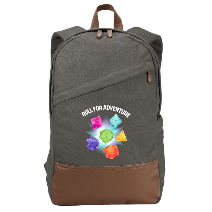 Polyhedral Dice Cotton Canvas Backpack