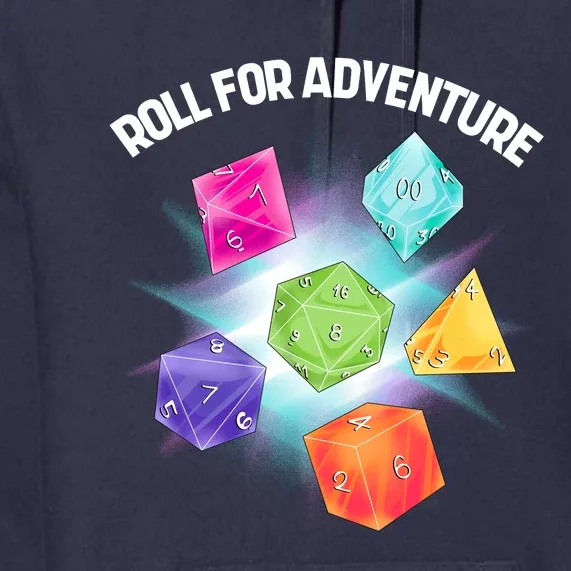 Polyhedral Dice Premium Hoodie