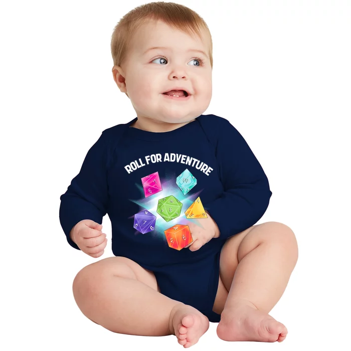 Polyhedral Dice Baby Long Sleeve Bodysuit