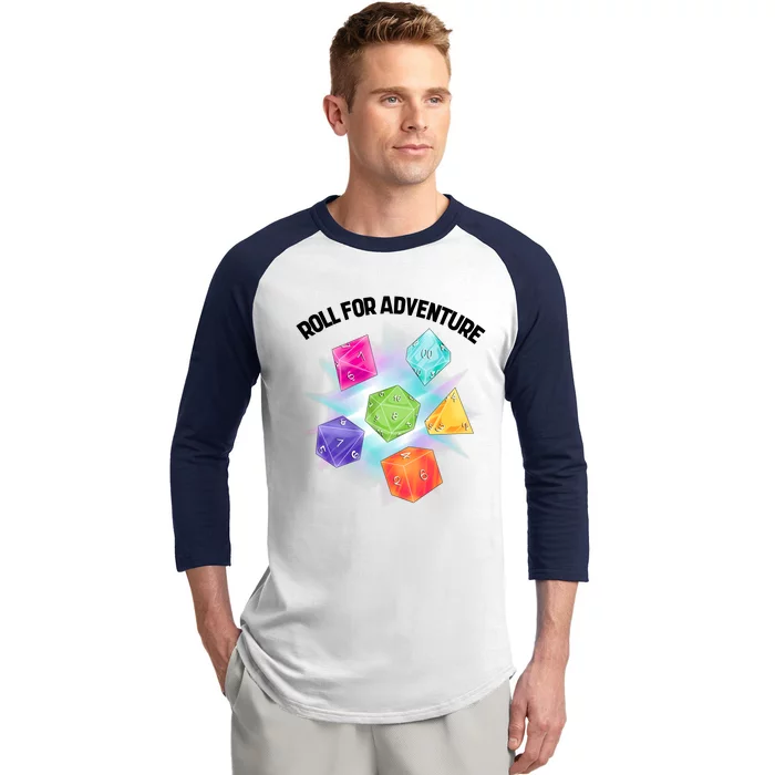 Polyhedral Dice Baseball Sleeve Shirt