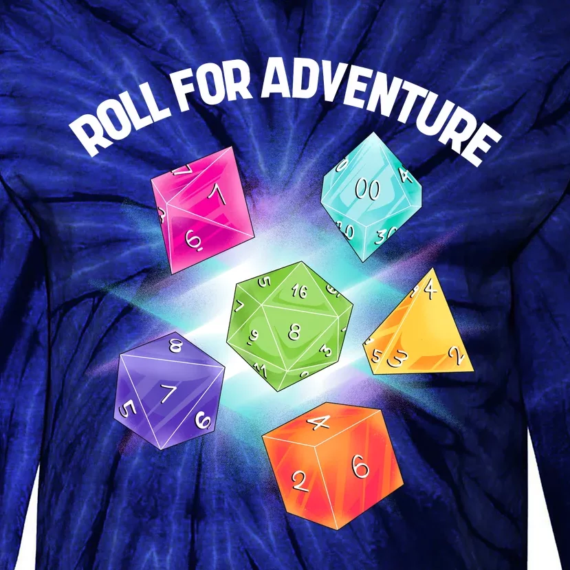 Polyhedral Dice Tie-Dye Long Sleeve Shirt