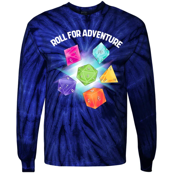 Polyhedral Dice Tie-Dye Long Sleeve Shirt