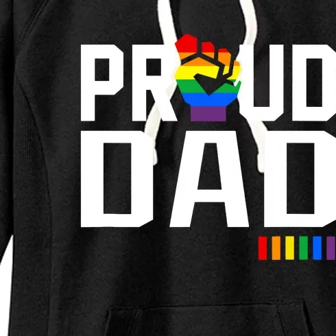 Proud Dad Pride Month Gift Women's Fleece Hoodie