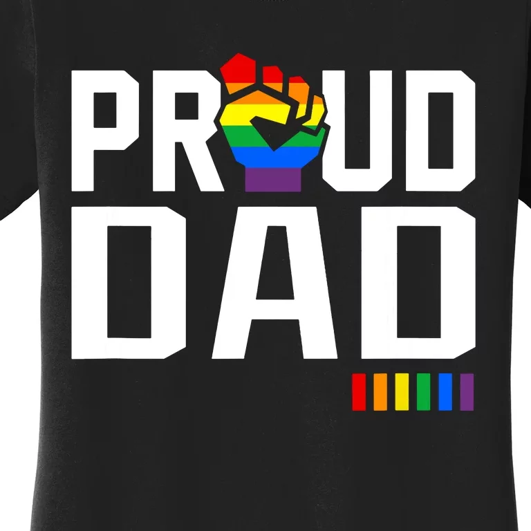 Proud Dad Pride Month Gift Women's T-Shirt