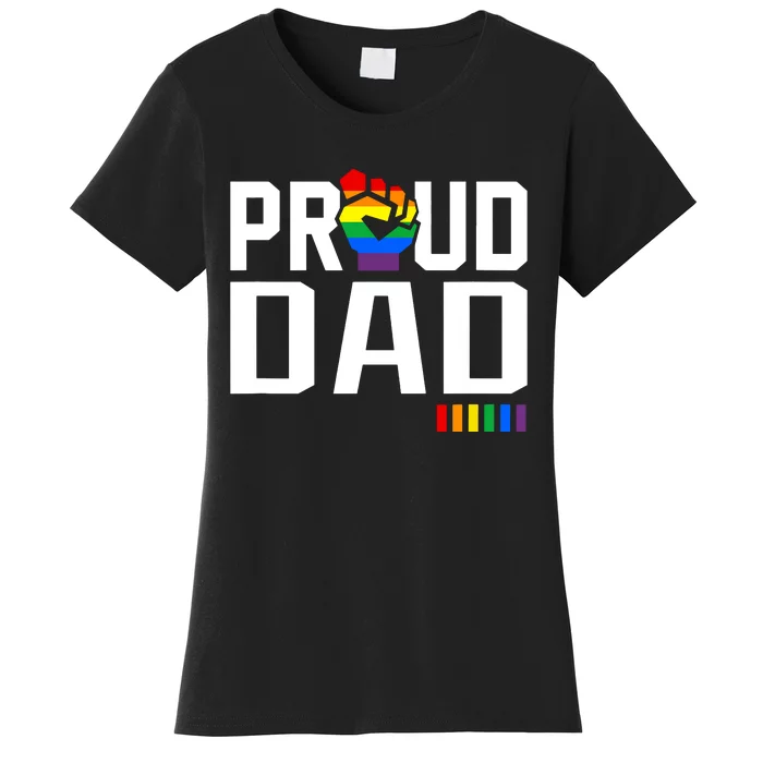 Proud Dad Pride Month Gift Women's T-Shirt