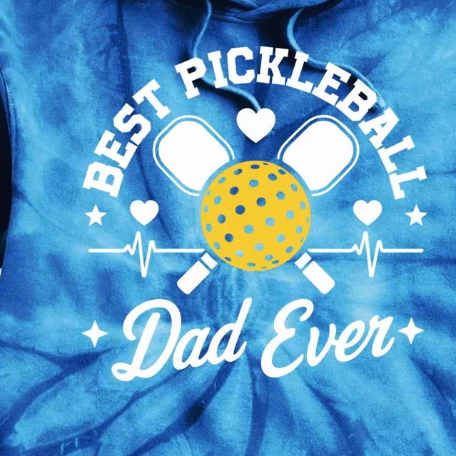 Pickleball Dad Pickleball Player FatherS Day Pickleball Meaningful Gift Tie Dye Hoodie