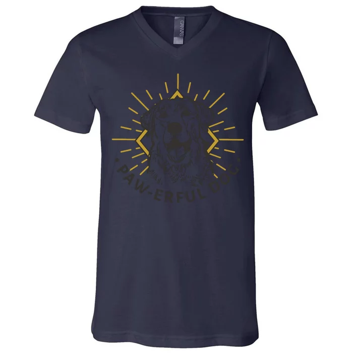 Pawerful Dog V-Neck T-Shirt