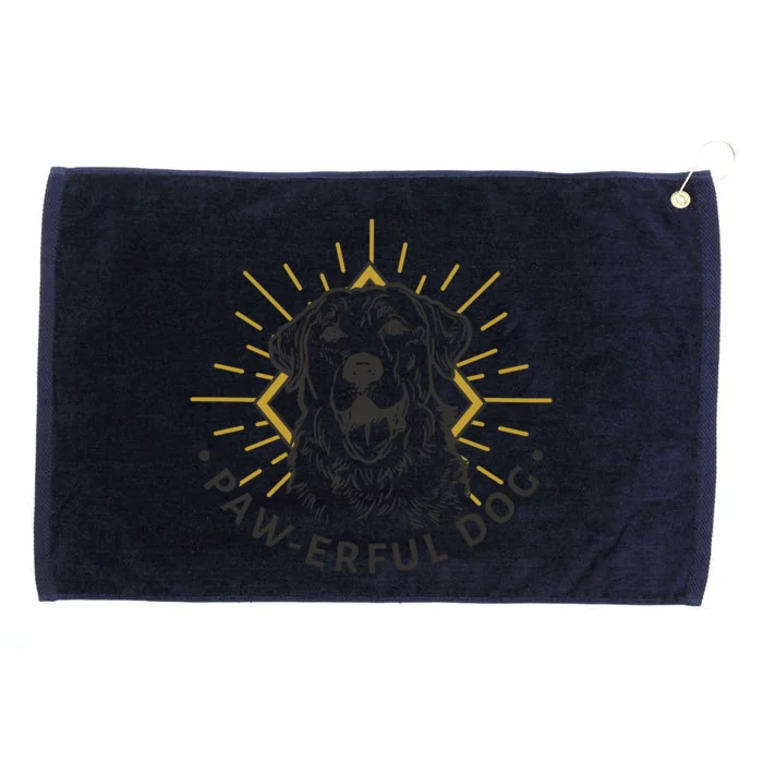 Pawerful Dog Grommeted Golf Towel