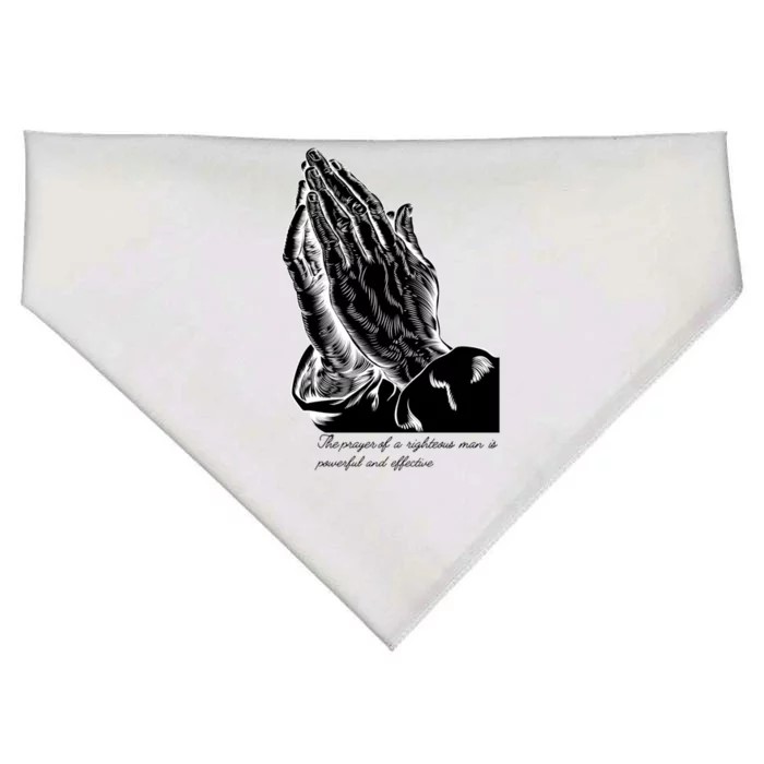 Prayer Day Quotes Gift USA-Made Doggie Bandana