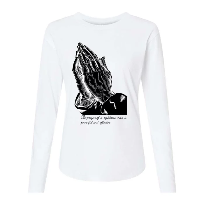 Prayer Day Quotes Gift Womens Cotton Relaxed Long Sleeve T-Shirt