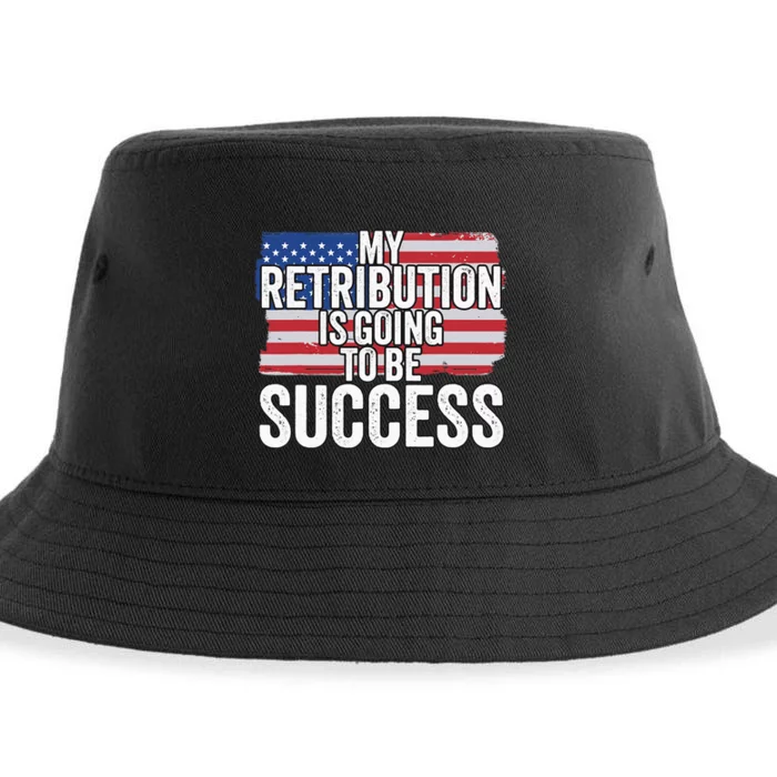 President Debate Quote My Retribution Is Going To Be Success Sustainable Bucket Hat