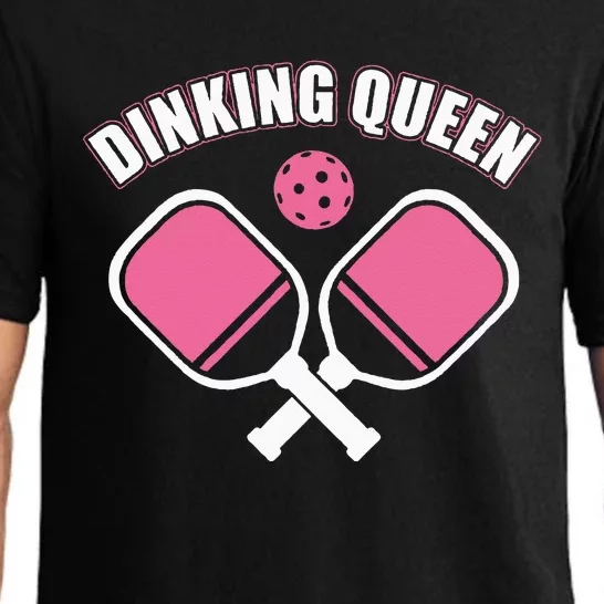 PicklebalI Dinking Queen Wo Pickleball Player Pajama Set