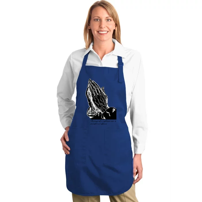 Prayer Day Quotes Gift Full-Length Apron With Pocket