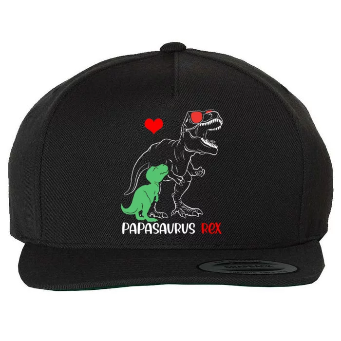 Papasaurus Daddy Rex Autism Awareness Proud Dad Cute Gift Wool Snapback Cap