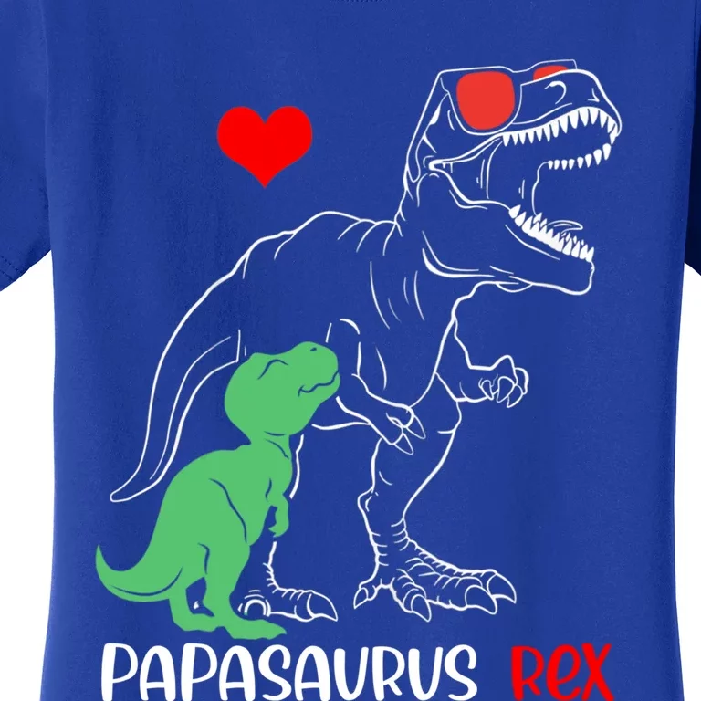 Papasaurus Daddy Rex Autism Awareness Proud Dad Cute Gift Women's T-Shirt