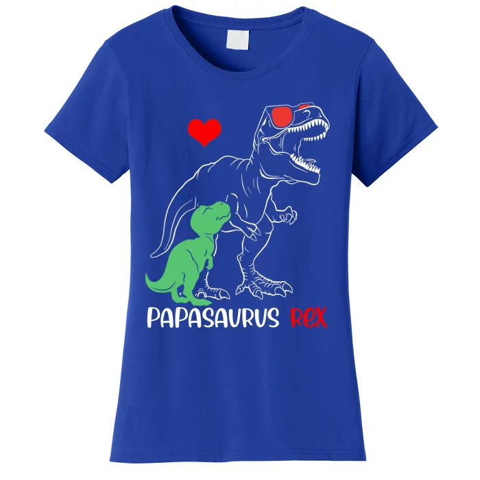 Papasaurus Daddy Rex Autism Awareness Proud Dad Cute Gift Women's T-Shirt