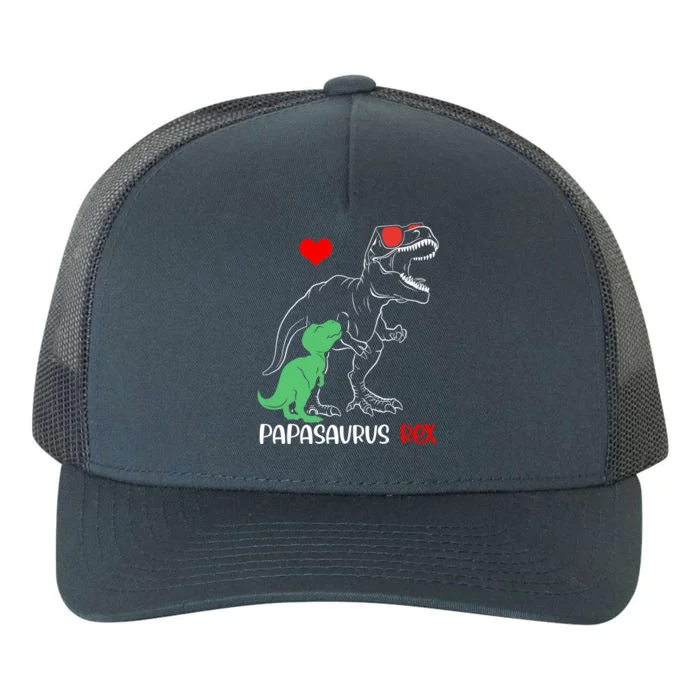 Papasaurus Daddy Rex Autism Awareness Proud Dad Cute Gift Yupoong Adult 5-Panel Trucker Hat