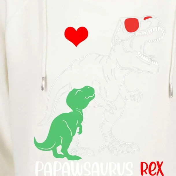 Papawsaurus Daddy Rex Autism Awareness Proud Dad Gift Womens Funnel Neck Pullover Hood