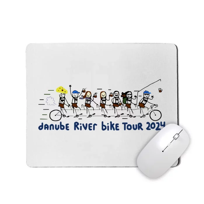 Paint Danube River Bike 2024 Mousepad