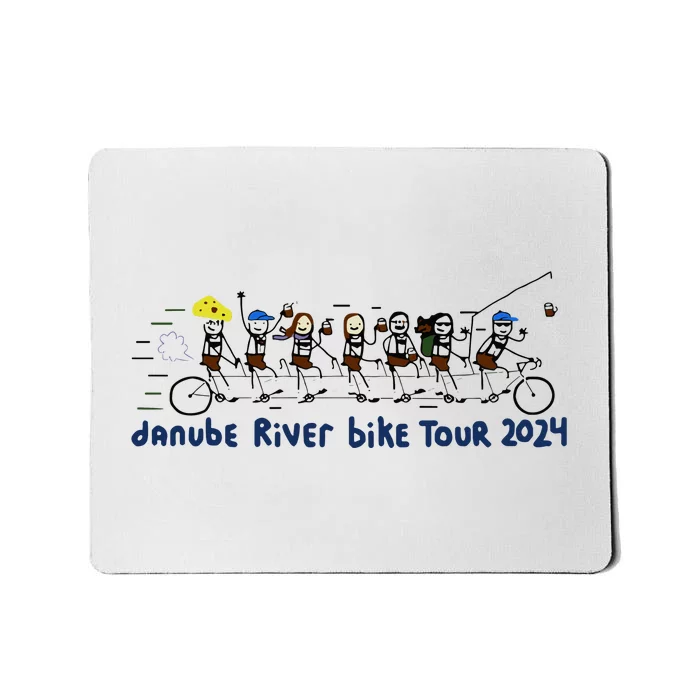 Paint Danube River Bike 2024 Mousepad