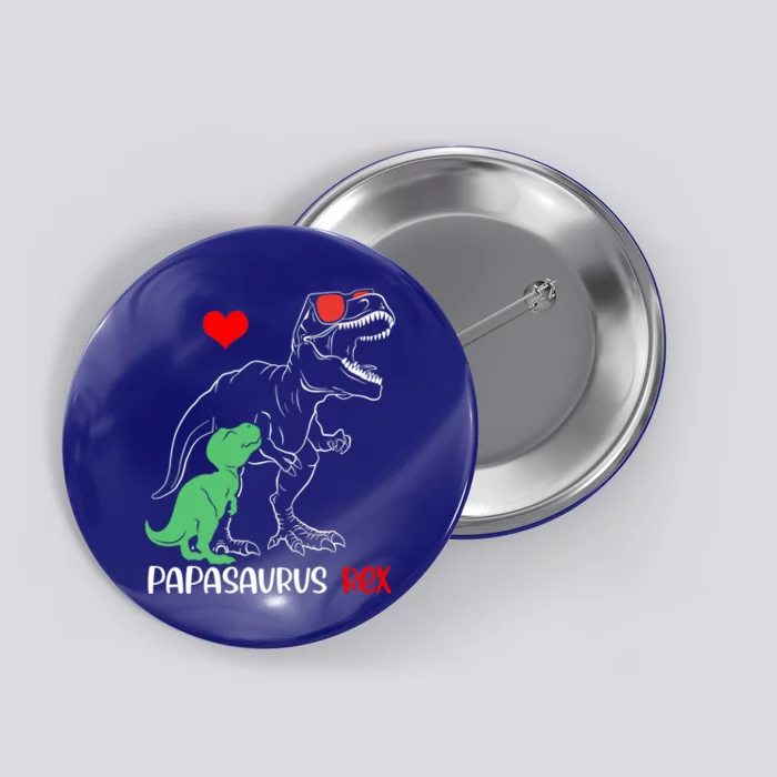 Papasaurus Daddy Rex Autism Awareness Proud Dad Gift Button