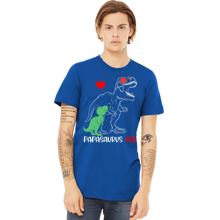 Papasaurus Daddy Rex Autism Awareness Proud Dad Gift Premium T-Shirt