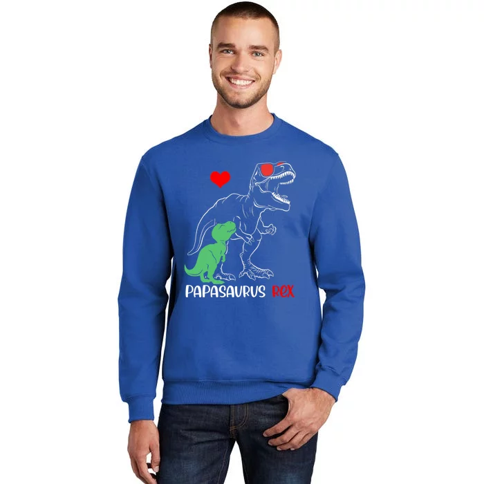 Papasaurus Daddy Rex Autism Awareness Proud Dad Gift Tall Sweatshirt