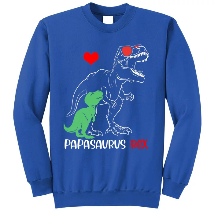 Papasaurus Daddy Rex Autism Awareness Proud Dad Gift Tall Sweatshirt