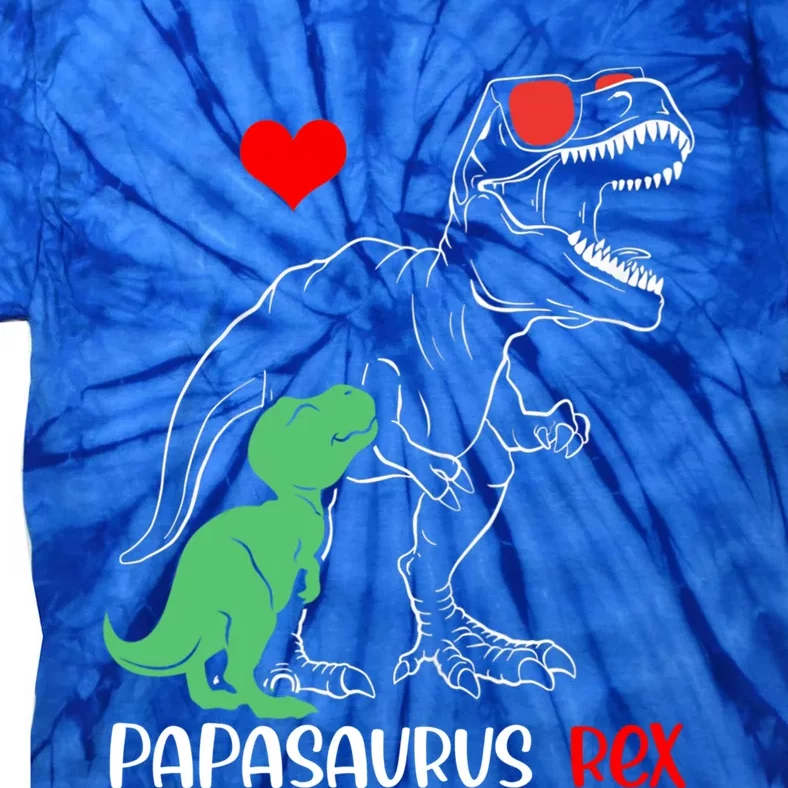 Papasaurus Daddy Rex Autism Awareness Proud Dad Gift Tie-Dye T-Shirt