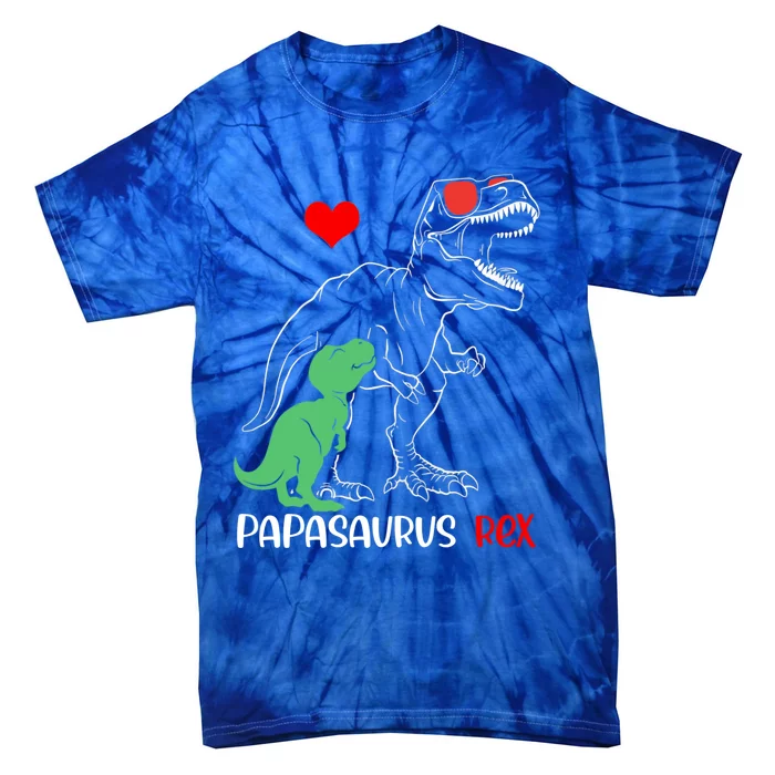 Papasaurus Daddy Rex Autism Awareness Proud Dad Gift Tie-Dye T-Shirt