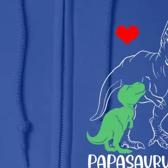 Papasaurus Daddy Rex Autism Awareness Proud Dad Gift Full Zip Hoodie