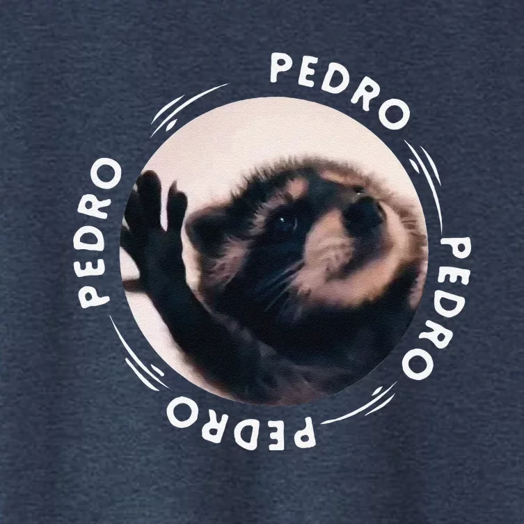 Pedro Dancing Raccoon Pedro Pedro Dancing Raccoon Meme Funny Women's Crop Top Tee